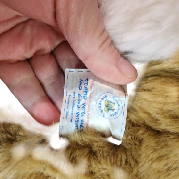 Build a Bear Plush Tan Bunny Stuffed Animal With White Tail & Floppy Ears 16" Lo - Picture 3 of 4